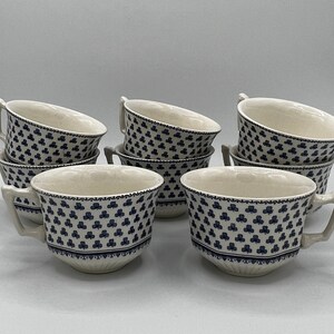 Wm Adams & Sons England Real English Ironstone Teacups (8)