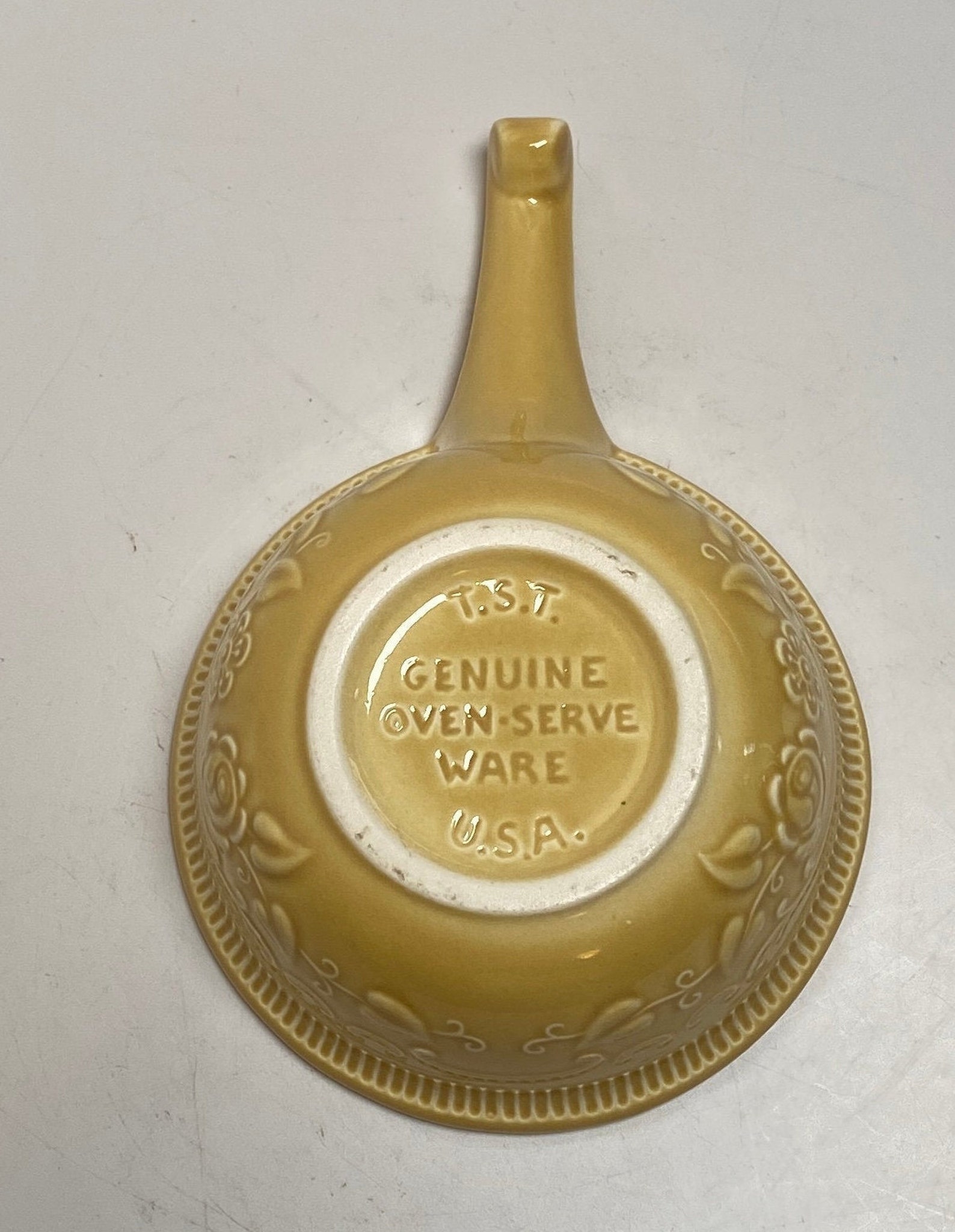 T.S.T. Genuine Oven Serve Ware U.S.A. Yellow French Casserole Etsy