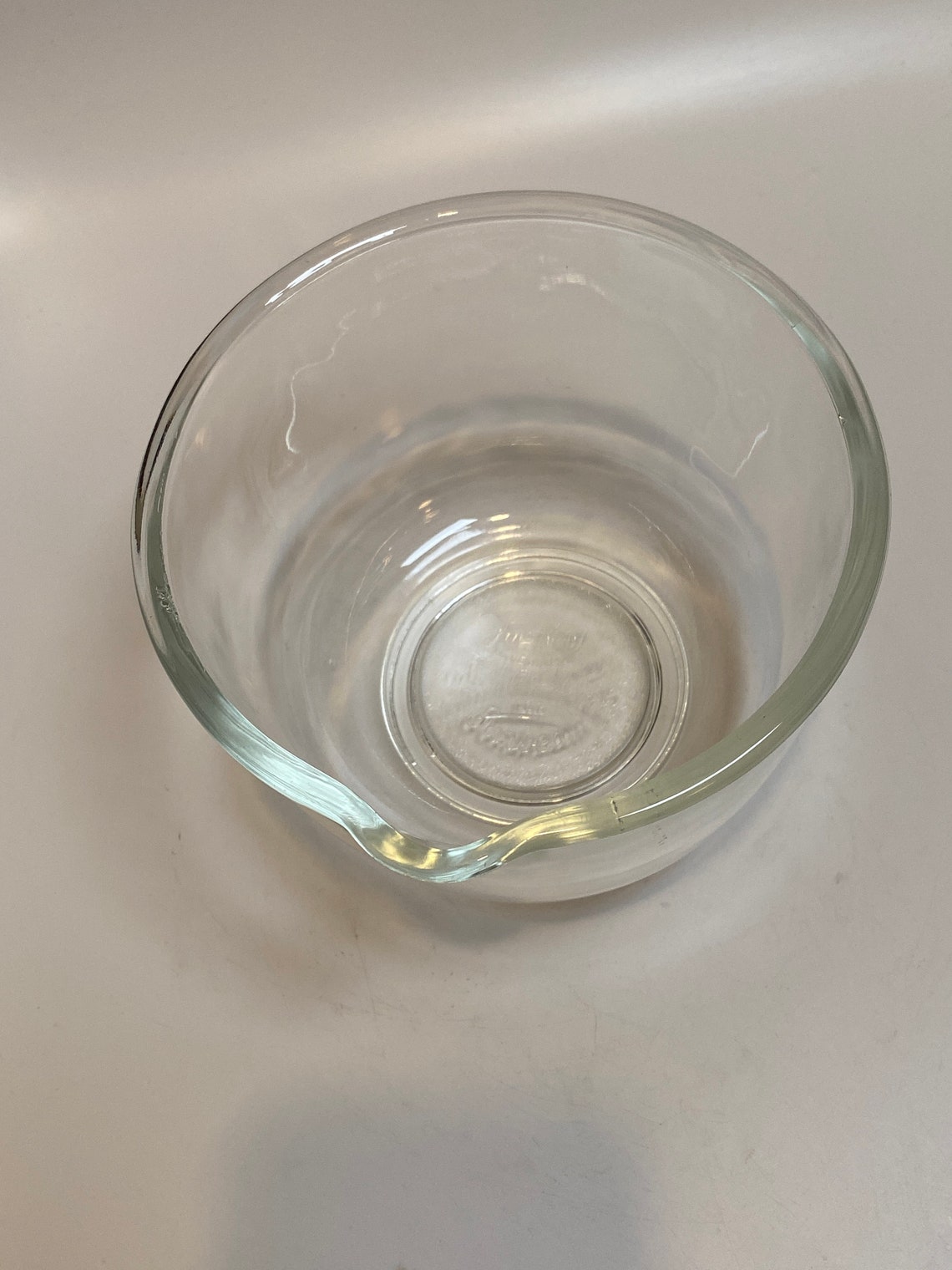 Fire King Made for Sunbeam Clear Glass Mixing Bowl Etsy