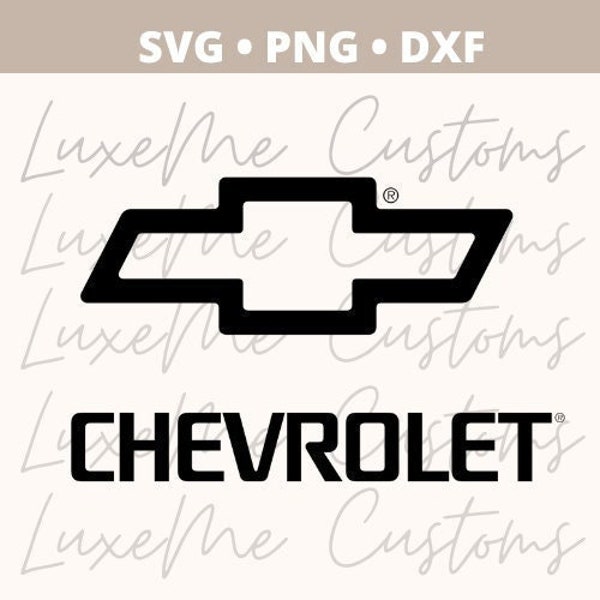 Chevy Logo SVG PNG DXF | Chevrolet | Chevrolet Chevy Logo for crafting | Cricut & Silhouette Cutting Files, Digital Download