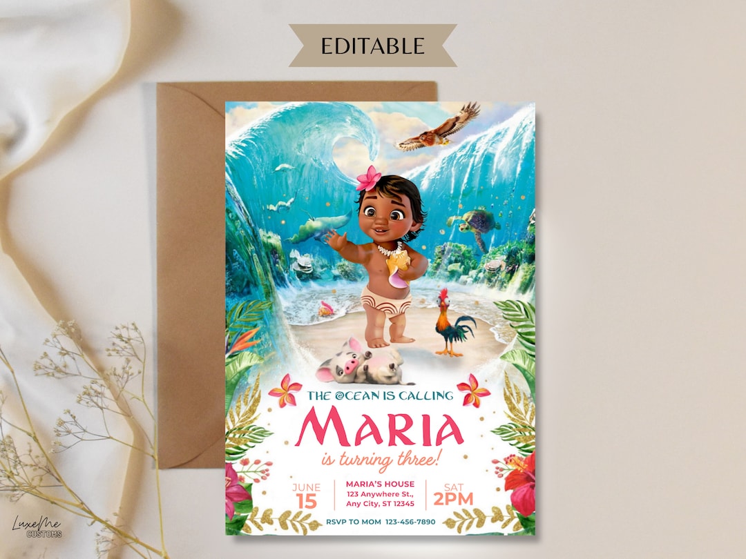 baby-moana-birthday-invitation-digital-editable-hawaiian-moana-birthday-invite-kids-theme-party-invitation-digital-baby-moana-template-etsy