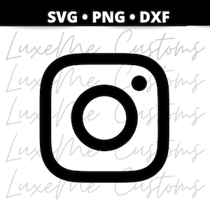 Logo Instagram SVG PNG DXF, logo social media, logo Ig, logo app svg png, macchina da taglio Cricut e Silhouette, artigianato, regalo