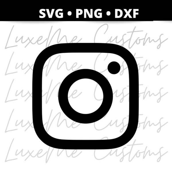 Instagram Logo SVG PNG DXF, social media logo, Ig logo, app logo svg png, Cricut and Silhouette Cutting Machine, crafts, gift