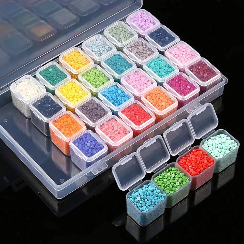 56 Grid Diamond Dotz Storage Box Diamond Painting Plastic Etsy