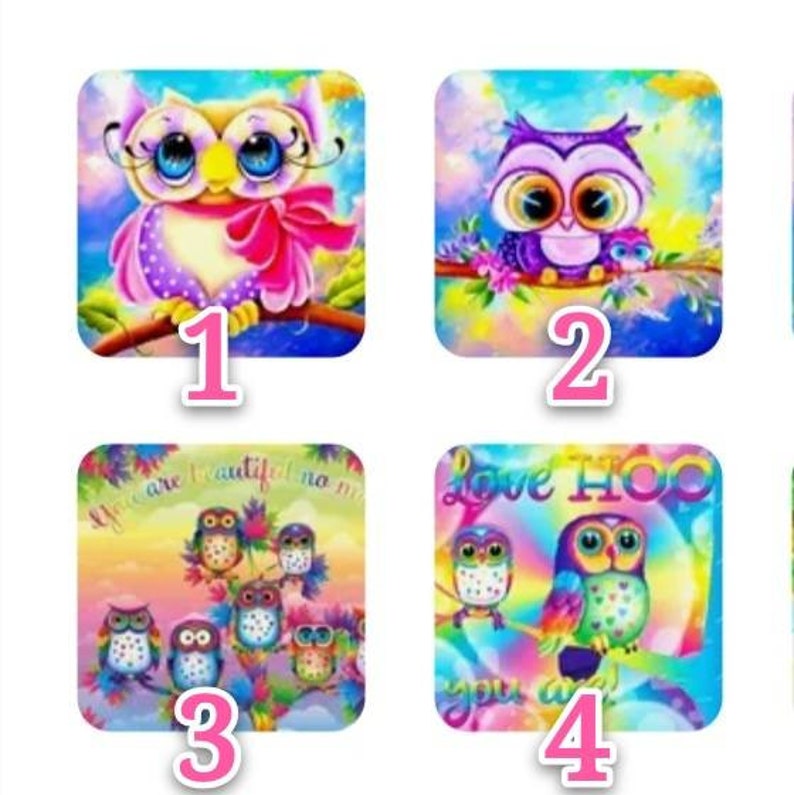 Round Drill Diamond Dotz Cross Stitch Mosaic Home Decor Kids Gift 16 Designs Owl Cartoon 5D DIY Diamond Painting Kit Embroidery