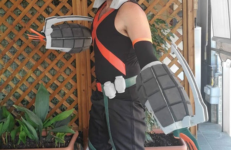 Bakugou Gauntlet Pattern Template My Hero Academia BNHA - Etsy