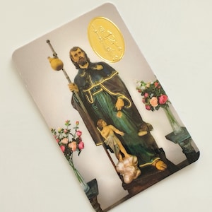 Pilger-Gebetsbild des Heiligen ROSA mit goldenen Reliefs
