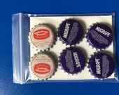 Vintage Nugrape and Delaware Punch Bottle Caps Collection Pack of Six