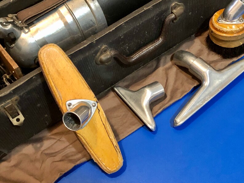 Vintage ElectroLux Cannister Vacuum Model V 1921 Complete Set image 4