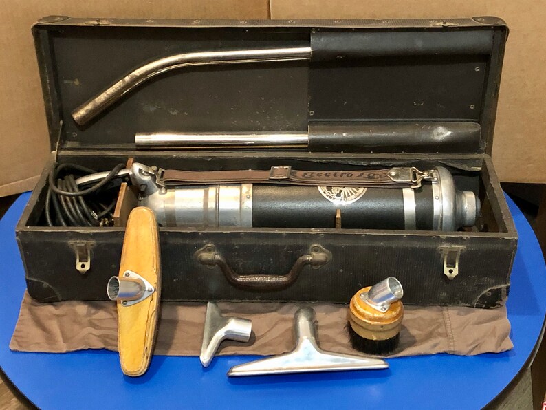 Vintage ElectroLux Cannister Vacuum Model V 1921 Complete Set image 1