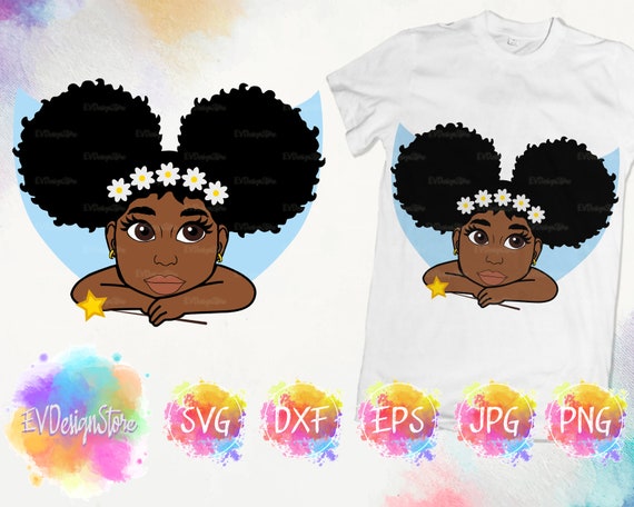 Download Afro Girl SVG Afro Puff Svg Mermaid Svg Black Girl SVG ...