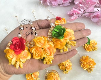 Flower Maang Tikka Jewelry For Haldi Mehendi Bridal Gifts Bridesmaids Gifts Hindu Punjabi Wedding Ceremony Return Gifts For Her