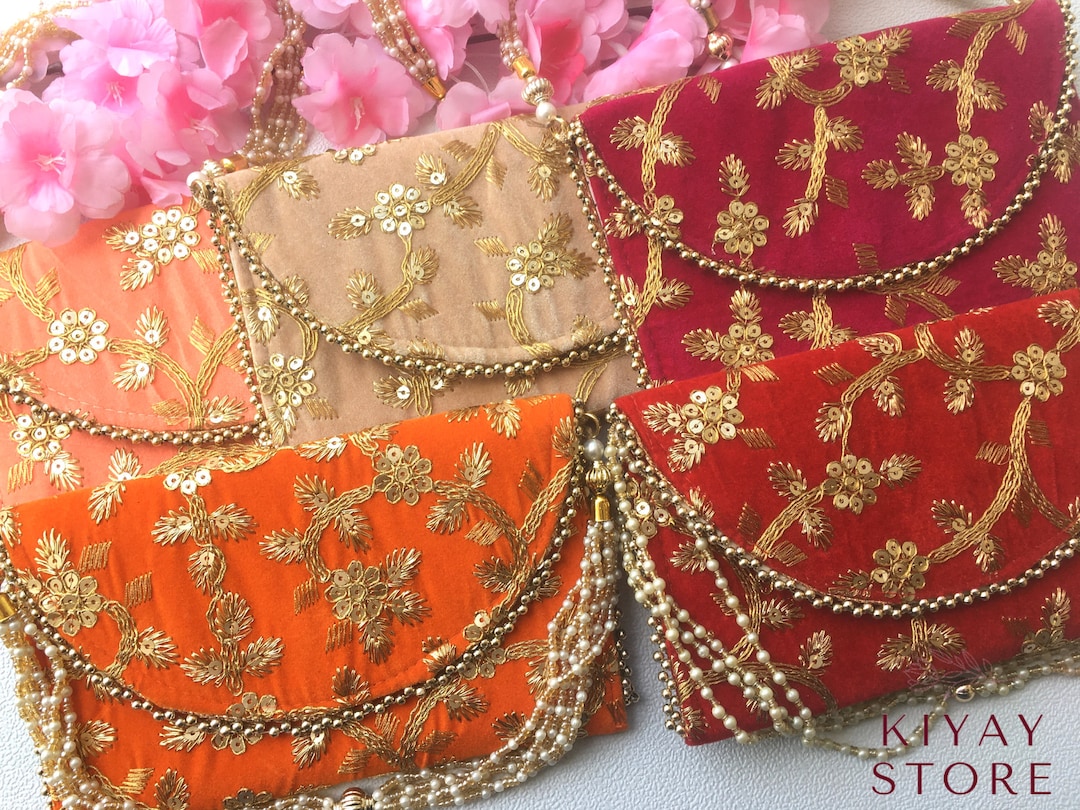 Lot of 30 50 100 Embroidered Purse Wholesale Velvet - Etsy