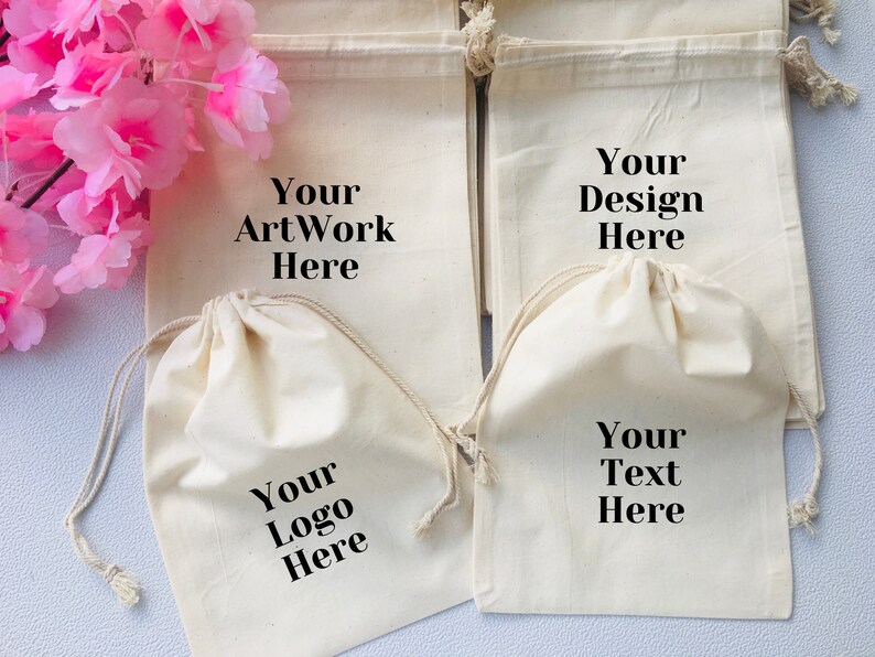 Custom Bulk Bags Custom Linen Bags Printed Wholesale Logo Etsy