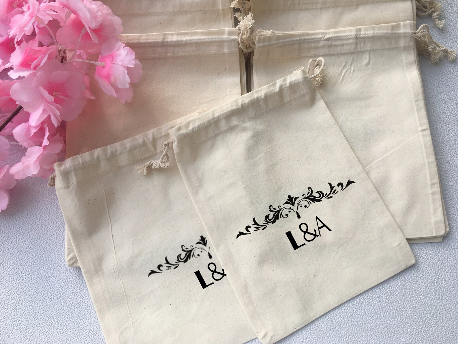 Custom Bulk Bags Custom Linen Bags Printed Wholesale Logo Etsy