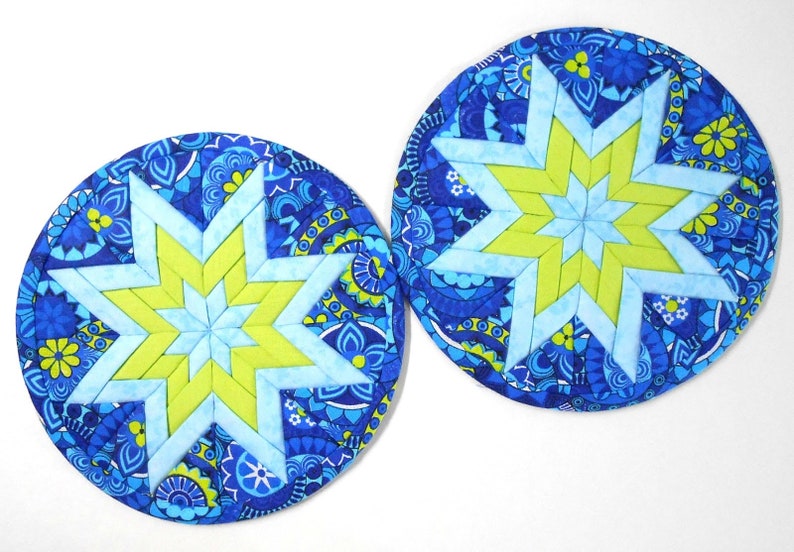 Easy Sewing Hot Pads PDF, Folded Star, Potholder Pattern, Downloads PDF,Easy Sewing Patterns for Beginners image 4