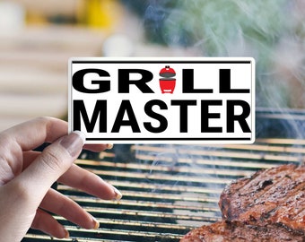 Naklejka na grilla Mistrz grilla Kamado Joe | Prezent z grilla