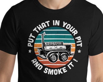 Funny BBQ Grilling T-Shirt: Pitmaster Smoker Unisex Tee