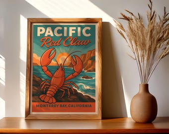 Lobster Trap Patent Print Poster - 1913 - Historical Vintage Wall Art