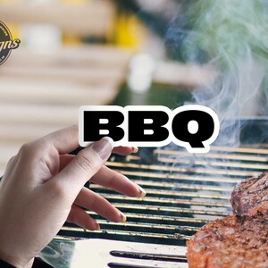BBQ Stickers are the best. Let&#39;s fire up the BBQ and get our cook on. Bubble-free stickers