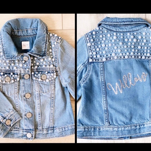 Custom Jean Jacket for Babies Toddlers Kids & Teens Etsy