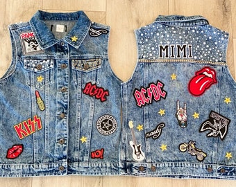 custom denim vests