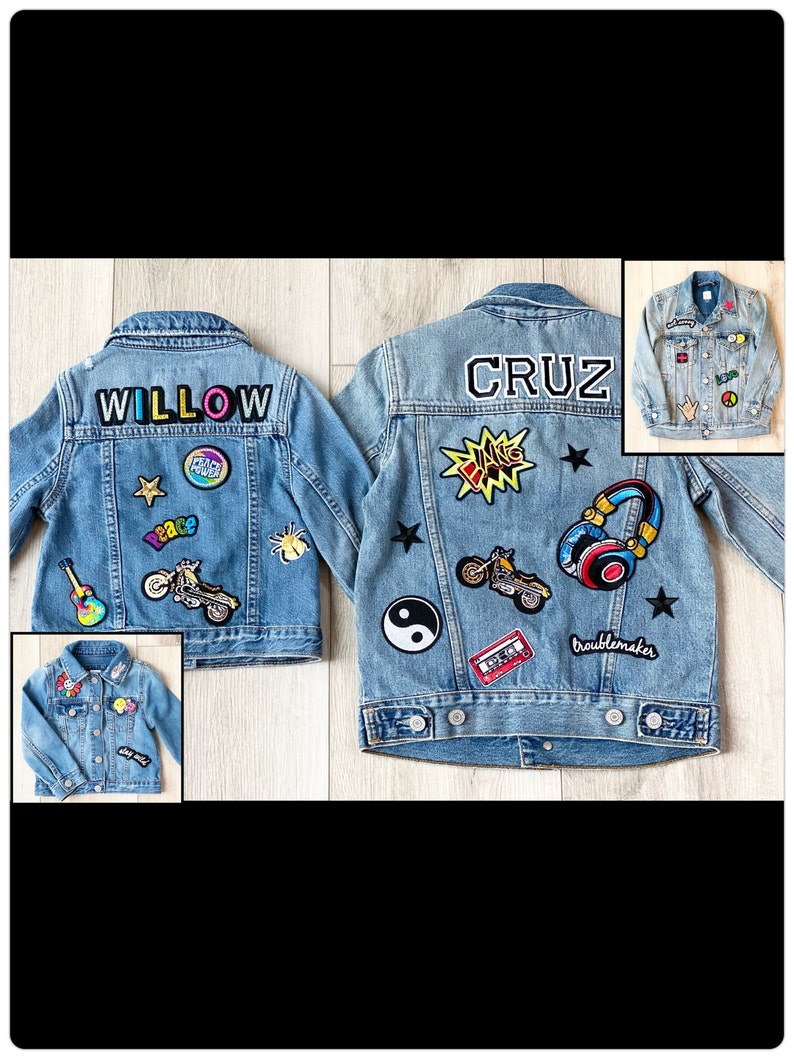 Custom Jean Jacket for Babies Toddlers & Kids Personalized Etsy