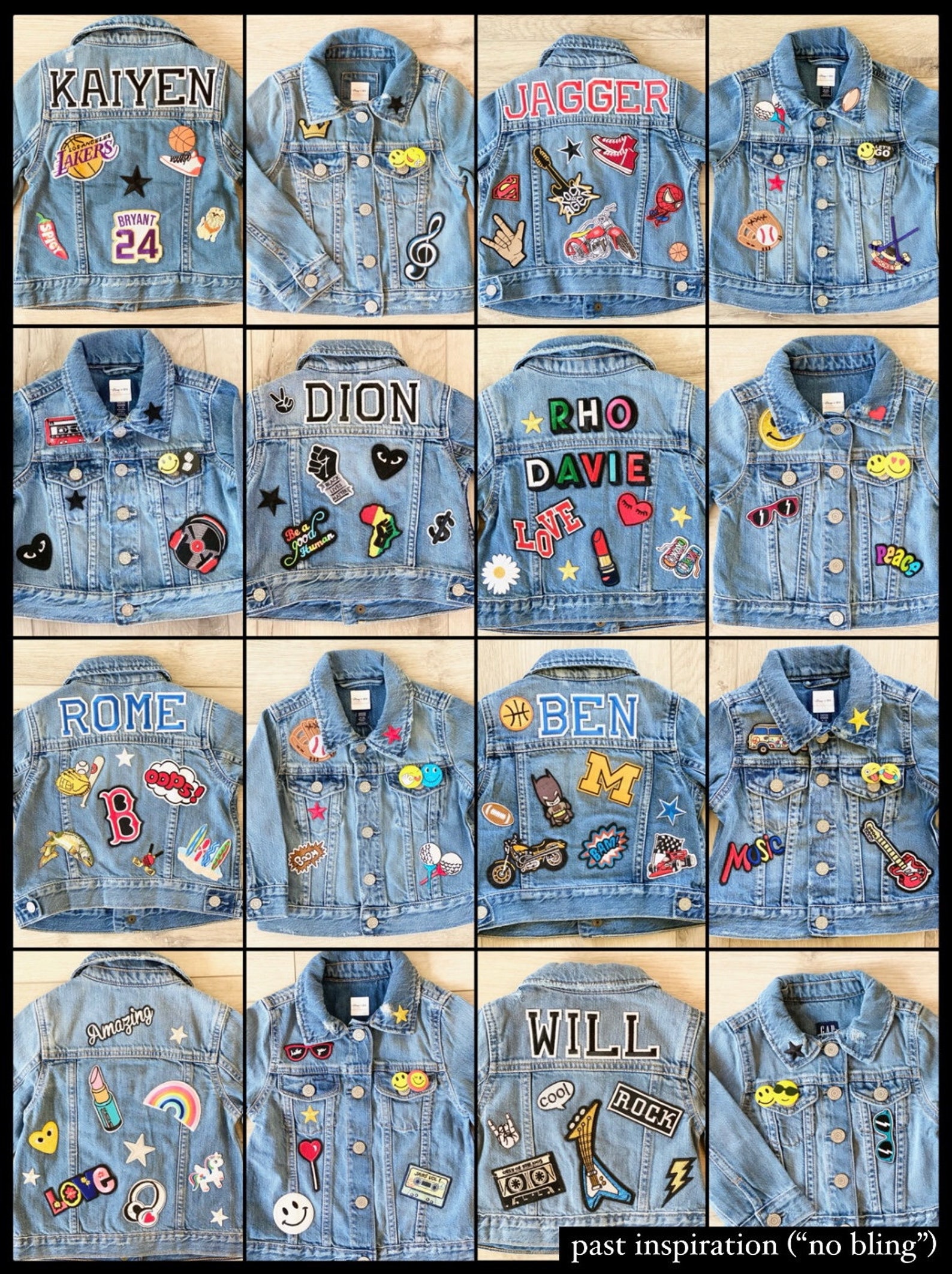 Custom Jean Jacket for Babies Toddlers & Kids Personalized Etsy