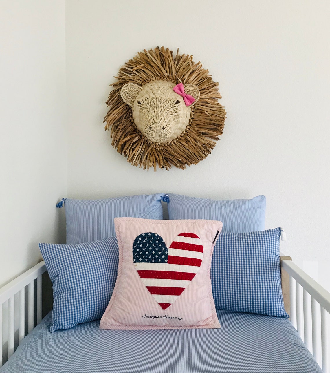 Natural Rattan/Wicker Lion Head Wall decoration/hanging/mount Etsy