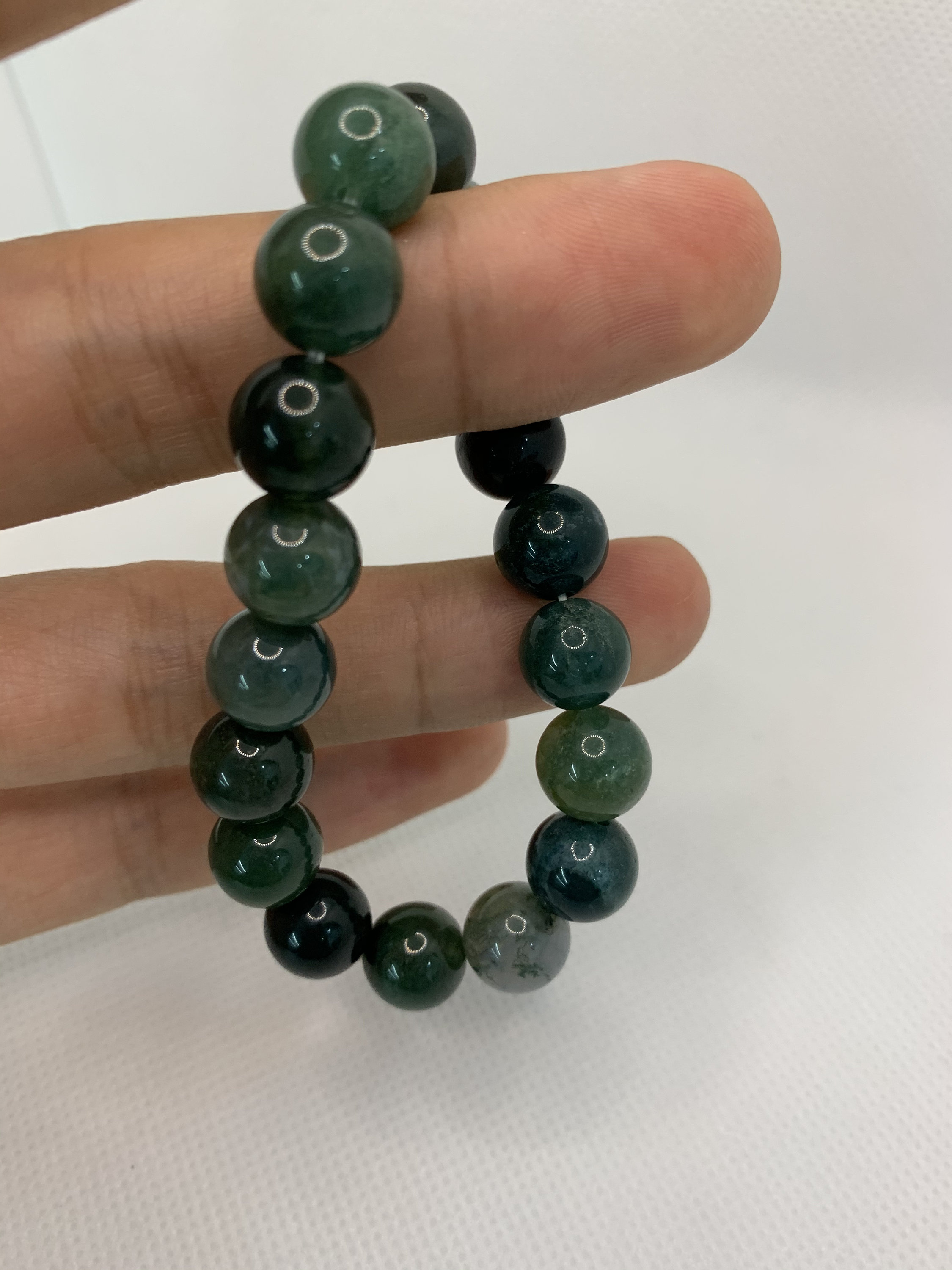 Natural moss agate Crystal Healing BraceletsNatural moss | Etsy