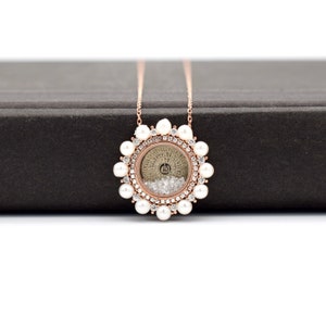 Silver Pearl Asmaul Husna Necklace, Zircon Stone 99 Names of Allah Necklace, Rose Islamic Religious Necklace, Gift for Muslim Women