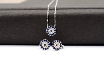 Cangall Set di gioielli natalizi in argento Sterling 925, con fiocco di