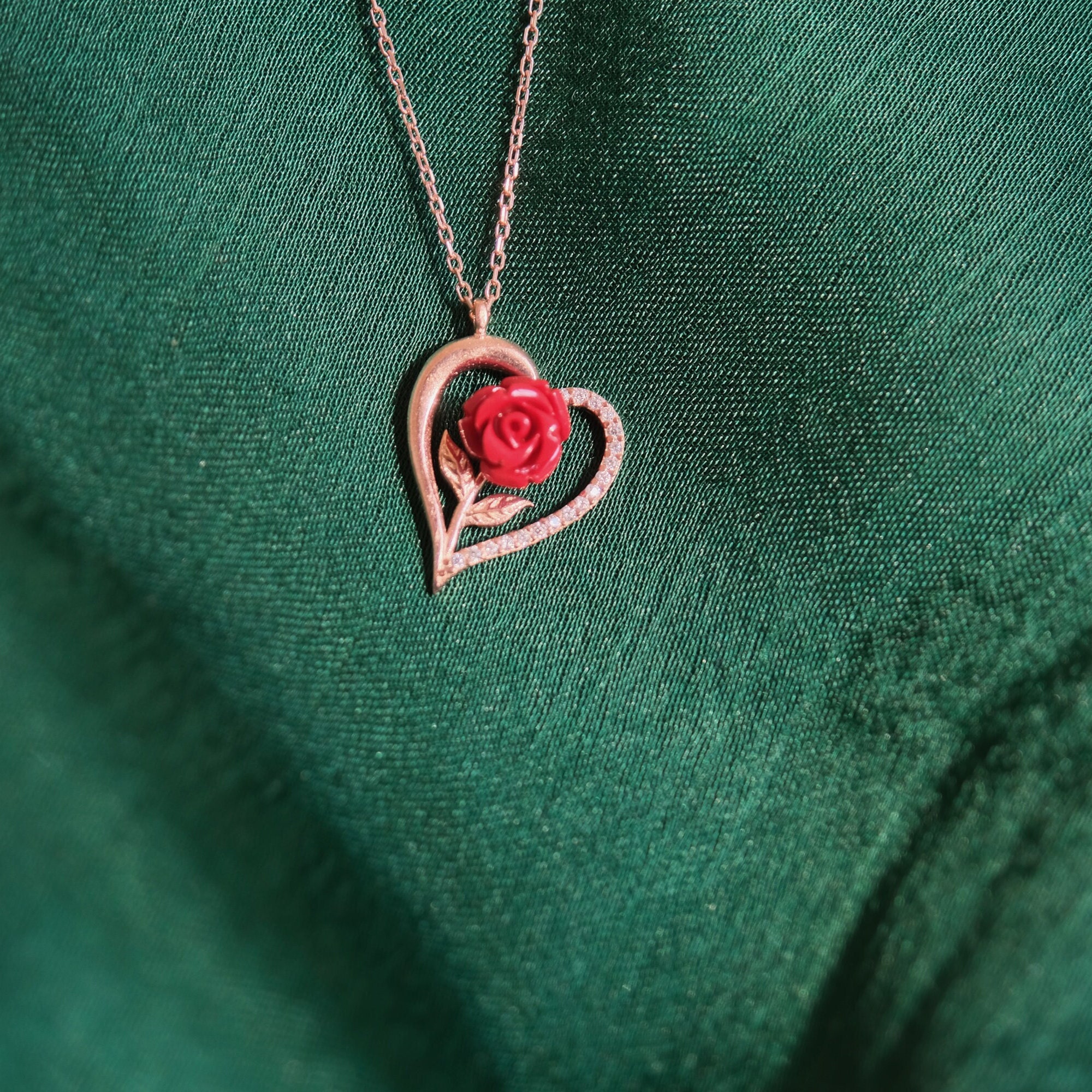 Solid Beat RED ROSE PENDANT ペンダントシルバー925 SOLID BEAT RED