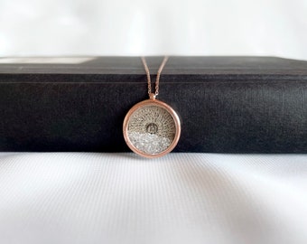 Rose Asmaul Husna Necklace, 99 Names of Allah Necklace, 925k Silver Islamic Necklace, Religious Jewelry, Gift for Muslim Women, Asmaul Husna