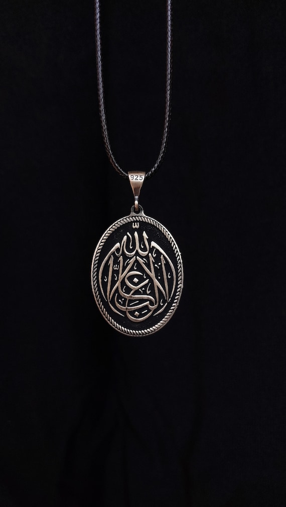 Pendentif Livre Islamique En Argent 925 - Bijou Religieux Sterling Silver, Occasion (modèle Sobre Et élégant)