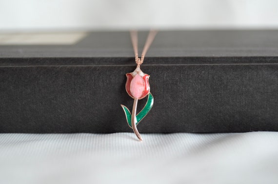 Collana donna argento 925 con ciondolo resina fatto a mano ranuncol... | su MissHobby