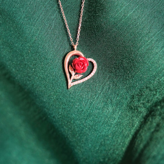 Biglietto a forma di cuore con rose rosse - Biglietti da stampare