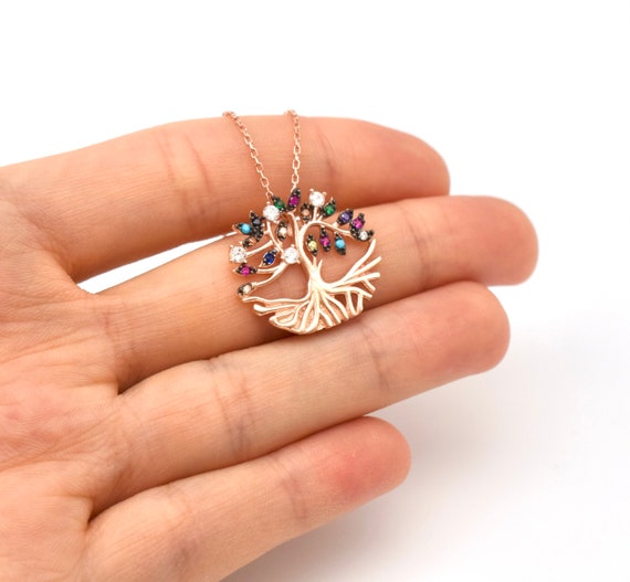 Buy Silver Tree of Life Necklace, Family Tree Necklace, Gift for