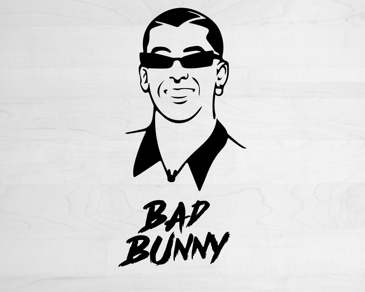 Download Bad Bunny Svg Cut File Bad Bunny Logo SVG Layered Bad | Etsy