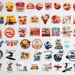 50 Summer Bundle Svg, Summer ClipArt Bundle, Beach Svg, Beach Life Svg, Surf Bundle Svg, Vacation Svg, Surf Svg, Svg Files for Cricut