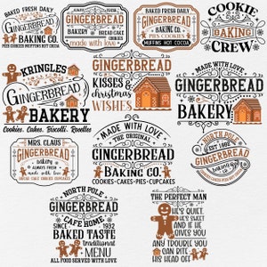 Weihnachtsgringerbread Svg, Gringerbread Svg Bundle, Bauernhaus Weihnachts-Svg, Vintage Weihnachts-Svg, Bauernhaus-Schild-Svg, Weihnachts-Svg