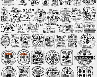 Paquete de SVG de Halloween vintage, SVG de Halloween antiguo, SVG de Halloween de granja, SVG de Halloween rústico, SVG de camiseta de Halloween, clipart de Halloween