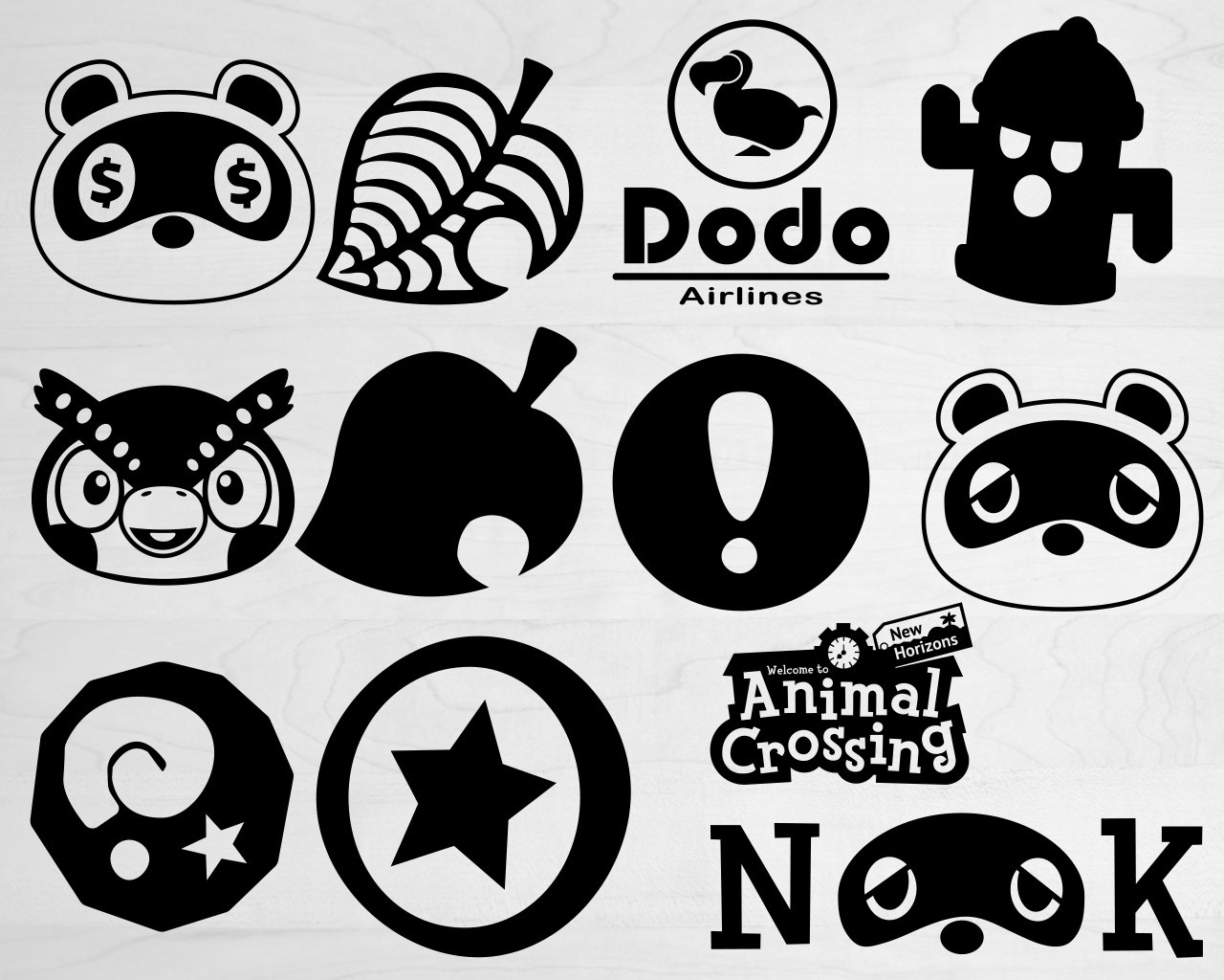 Download 12 Animal Crossing Bundle Svg Png Dxf Eps. Digital File ...