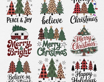 Christmas Tree Quote Svg Bundle, Christmas Tree Clipart, Christmas Tree Png, Merry Christmas Svg, Christmas Decor Svg, Christmas Shirt Svg