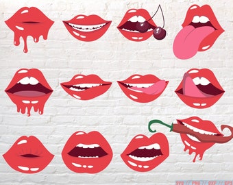 Alla hjärtans dag-läppar-svg, Rolling Stones-läppar-svg, läppar med tungan ut-svg, läpppaket-svg, läppar-svg, kysspaket-svg, kyss-svg, alla hjärtans dag-svg, png