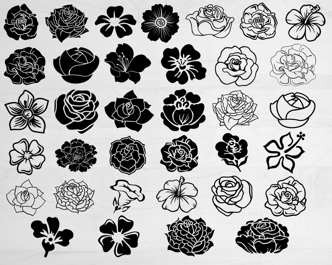 Flower Bundle Svg, Flowers Svg, Flower Clipart, Floral Bundle Svg ...