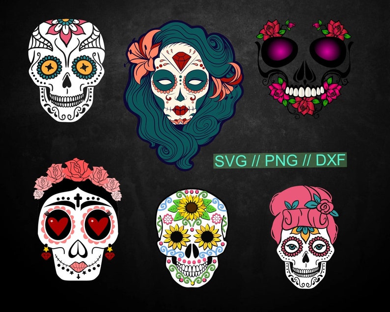Download Dia de los Muertos / Day of the Dead / Sugar Skull SVG ...
