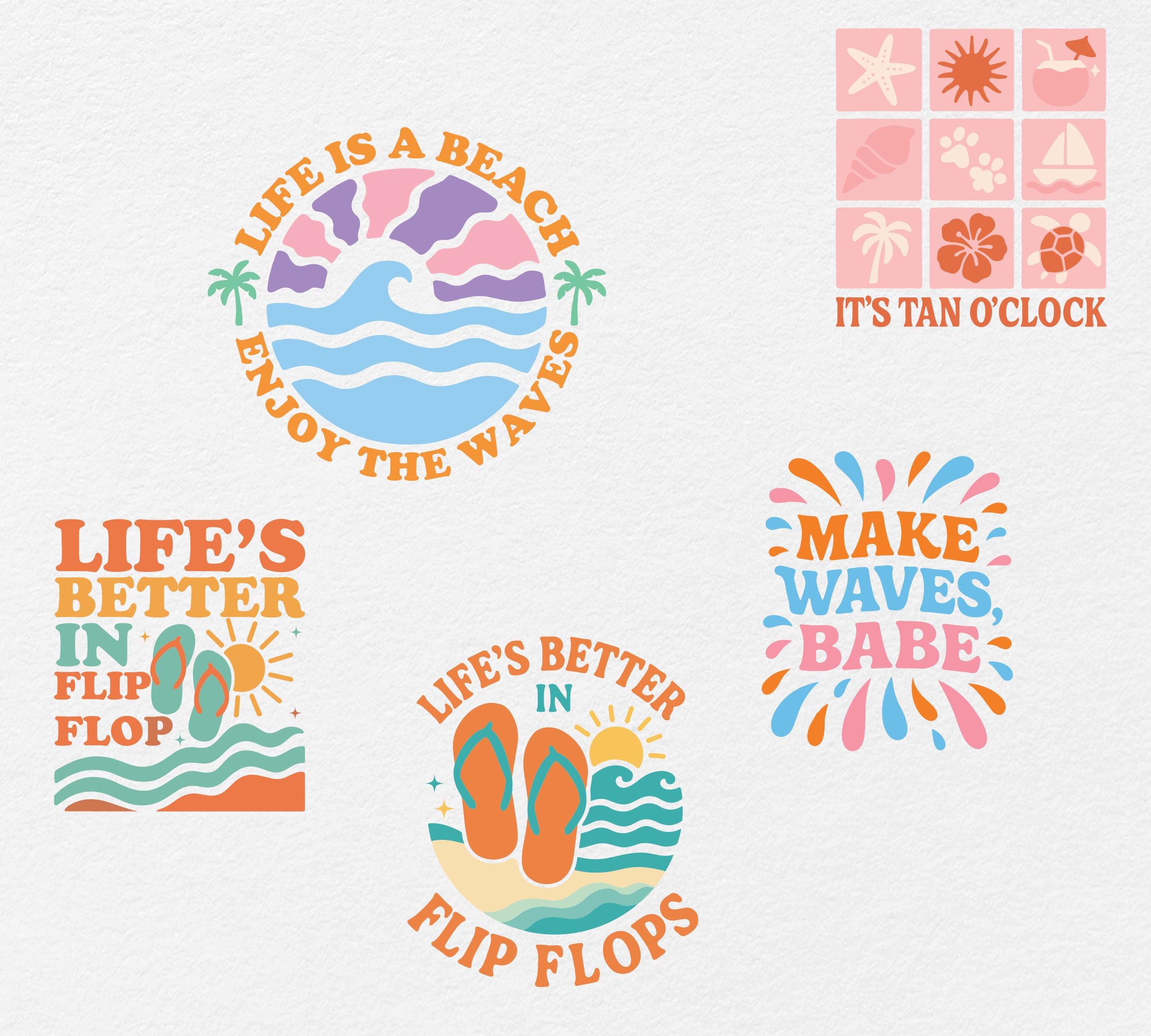 Boho Retro Summer Beach Svg Bundle, Retro Summer Beach Svg Shirt ...