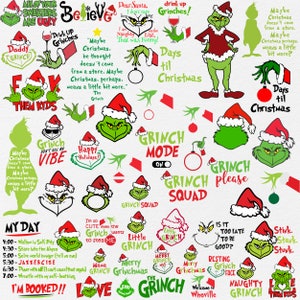 50 Grinch Svg Png Bundle, Grinch Face Svg, Christmas Grinch Svg, Grinch Png, The Grinch Svg, Grinch Hand Svg, Grinch Ornament Svg