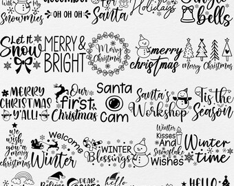 Bundel met 70 grappige kerst-SVG's, kerstbord-SVG's, grappige kerstcitaten-SVG's, kerstversiering-SVG's, vrolijke kerst-SVG's, winter-SVG's